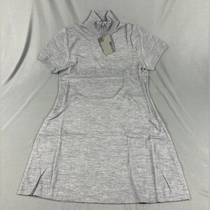 G/Fore G4 Sweater Dress Pocket Large Gray Wool